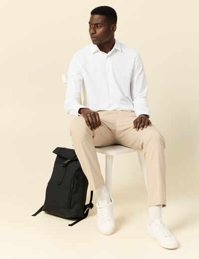 Chemise manches longues blanc homme