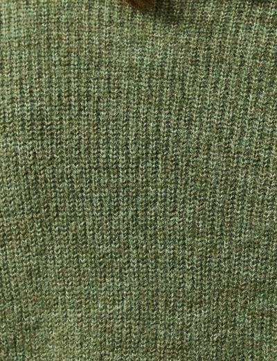 Gilet manches longues vert kaki femme