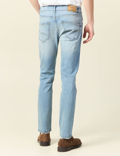 Jeans slim 5 poches denim used homme