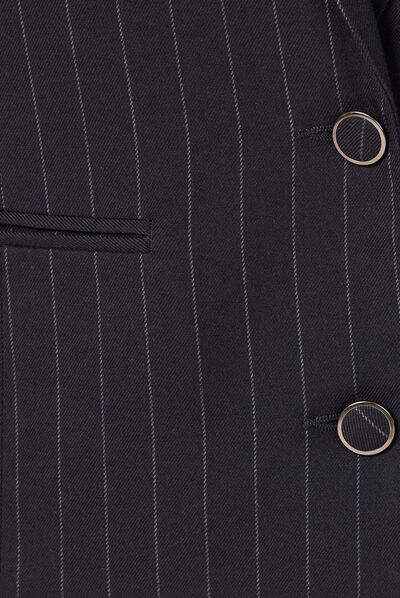 Veste blazer éco-responsable bleu femme