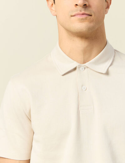 Polo manches courtes sable homme