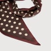 Foulard marron fonc&eacute; femme