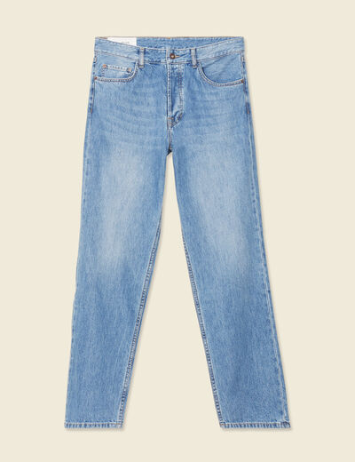 Jeans relax 5 poches denim used homme