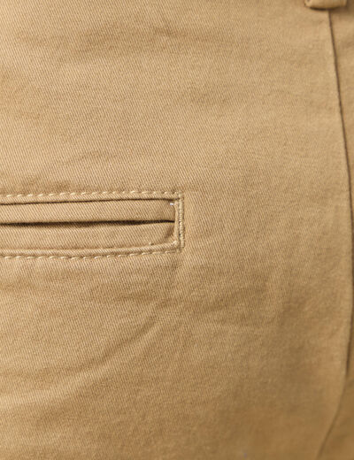 Short à ceinture vert kaki homme
