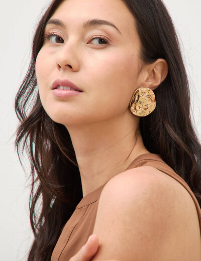 Boucles d'oreilles couleur or femme