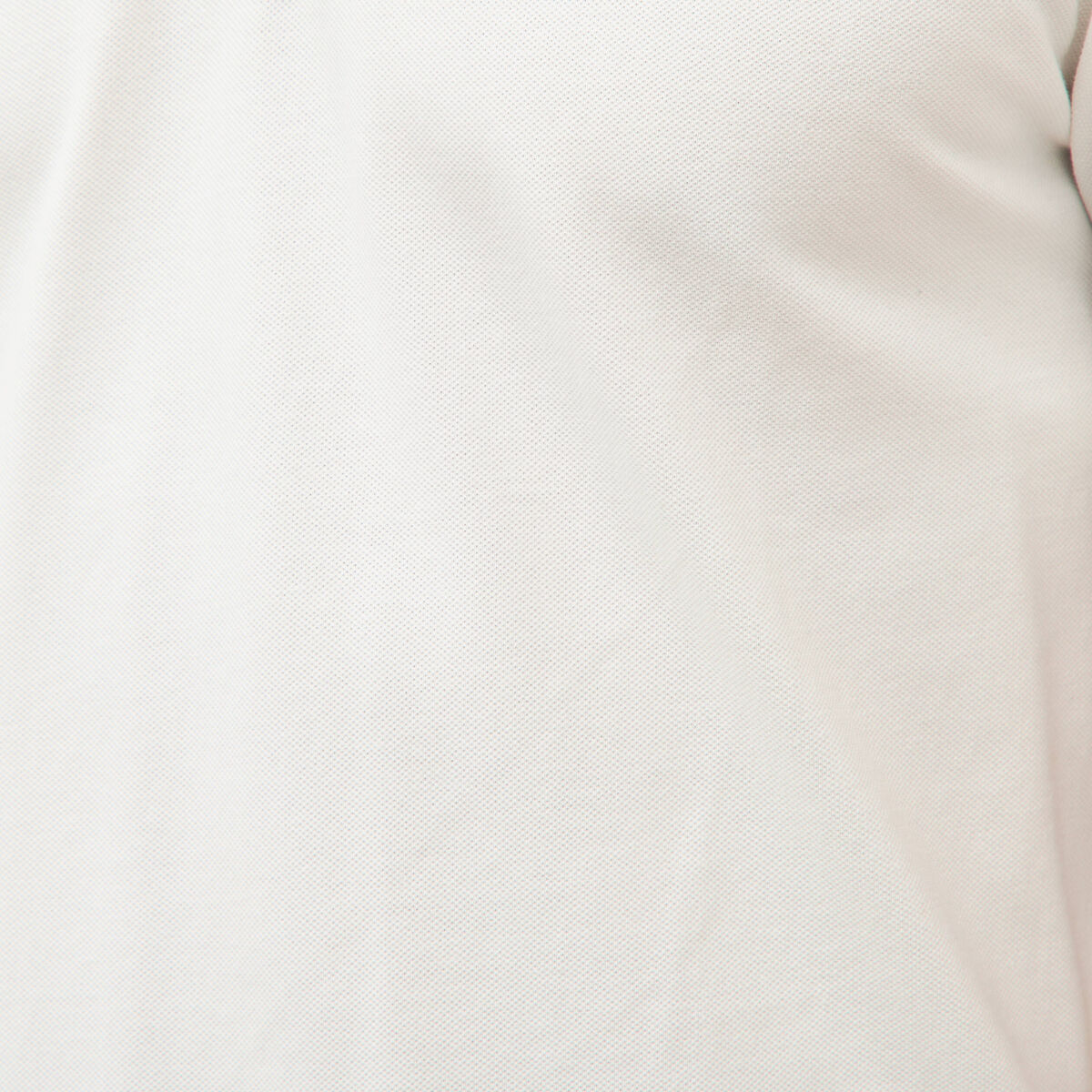Polo ajust&eacute; manches courtes en coton ecru homme