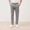 Pantalon chino slim gris homme