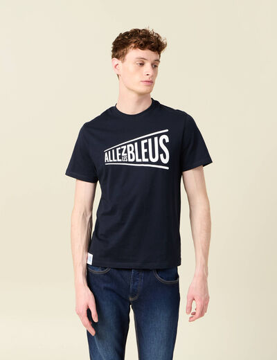 T-shirt manches courtes bleu marine homme