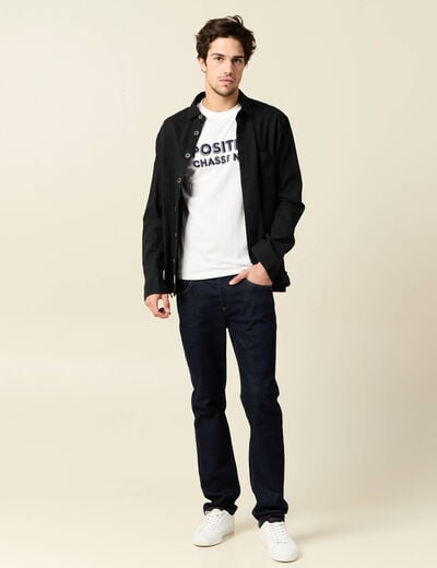T-shirt manches courtes ecru homme