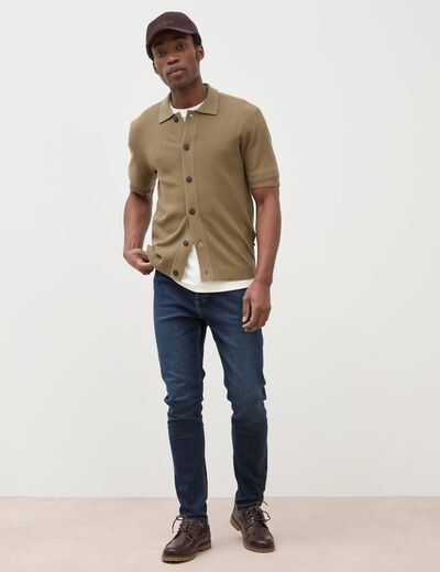 Jeans skinny tapered denim brut homme