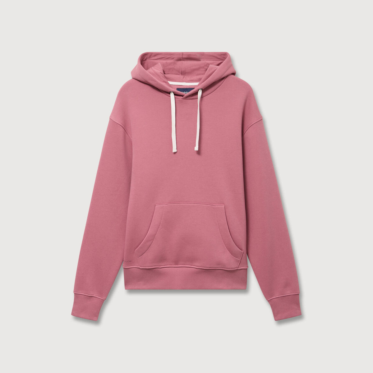 Sweat &agrave; capuche vieux rose homme