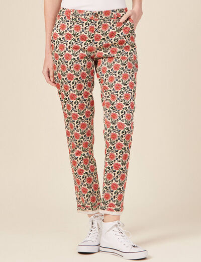 Pantalon chino Instinct ecru femme