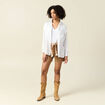 Short boyfriend ceintur&eacute; jean vert kaki femme