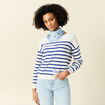 Pull manches longues ecru femme