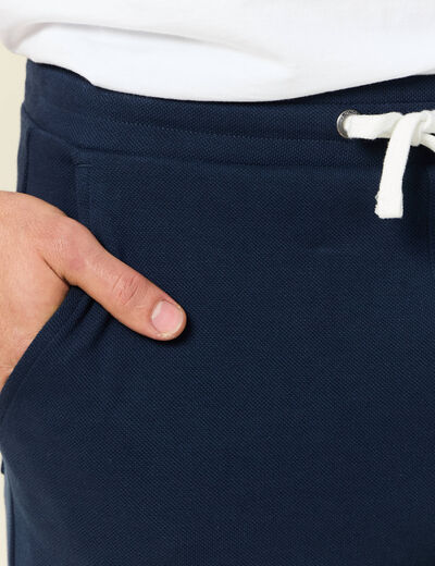 Short éco-responsable bleu marine homme