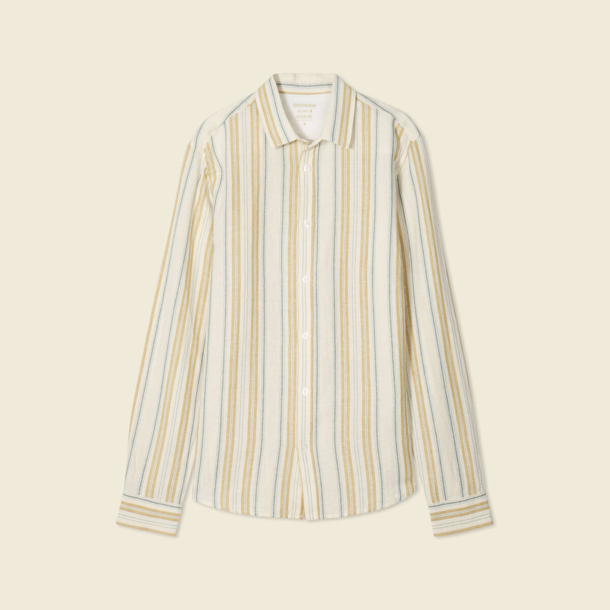 Chemise manches longues ecru homme