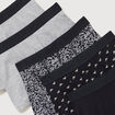 Lot de 5 boxers noir homme