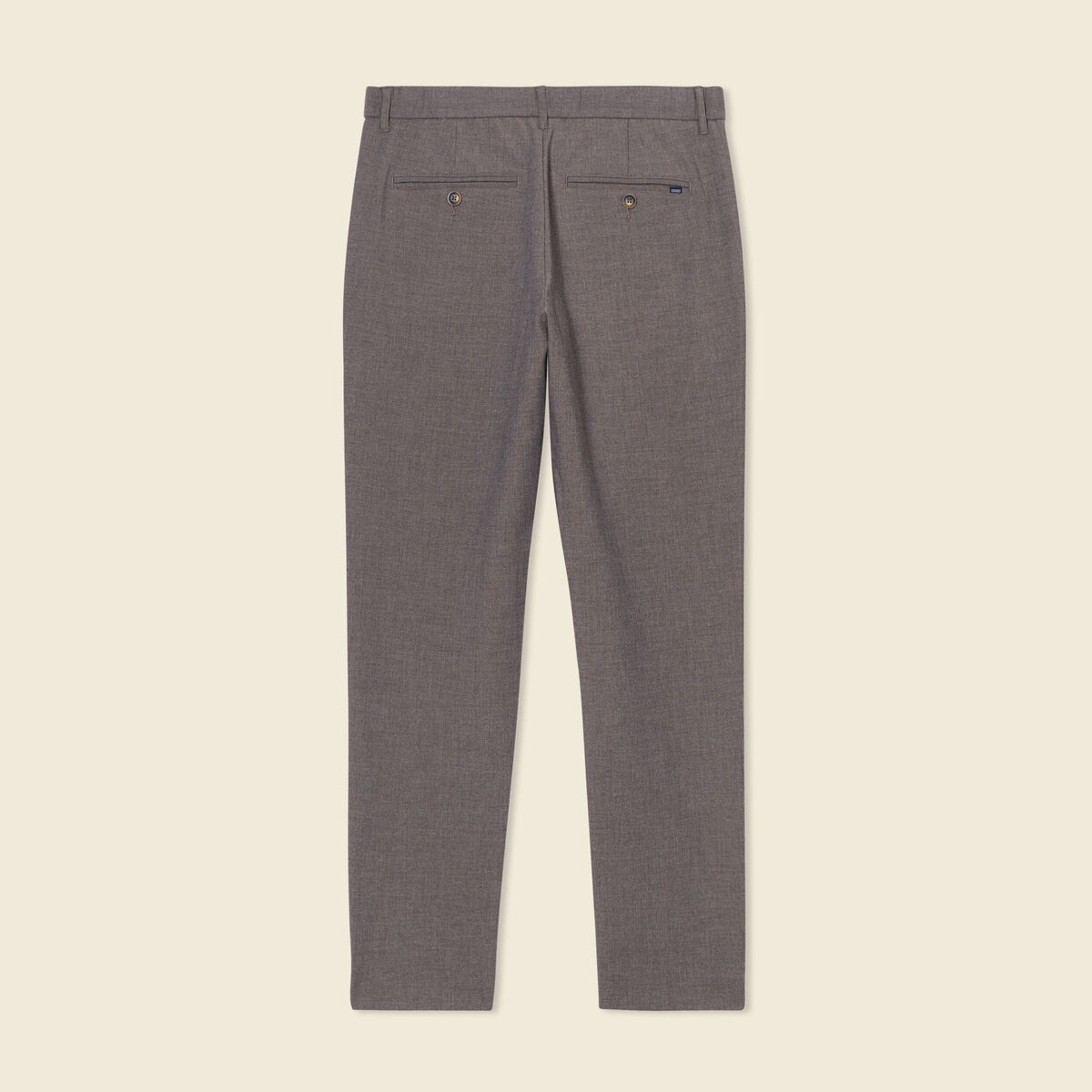 Pantalon chino jogger taupe homme