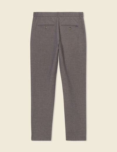 Pantalon chino jogger taupe homme