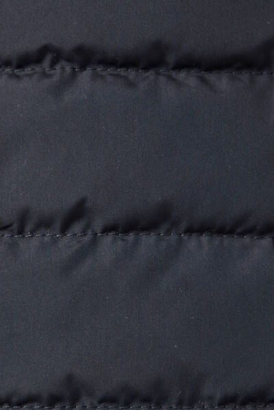 Doudoune droite sans manches bleu marine homme