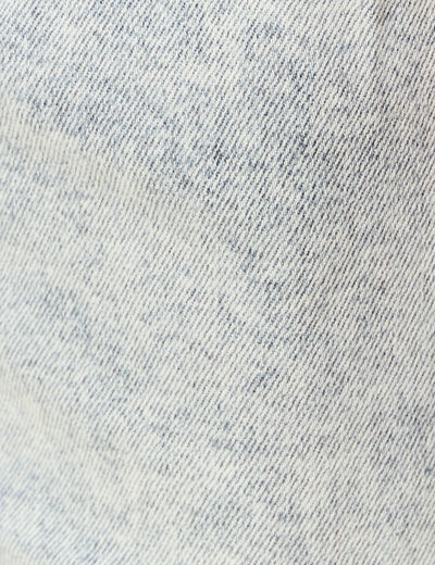 Jeans girlfriend 5 poches denim snow bleu femme