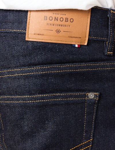 Jeans straight fabriqué en France denim brut rinse homme