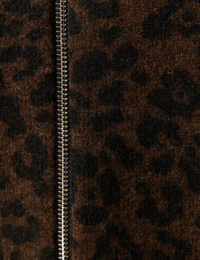Gilet zippé éco-responsable terracotta femme