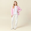 Chemise manches longues rose clair femme