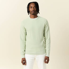 pull eco responsable vert clair homme Pull éco-responsable vert clair homme