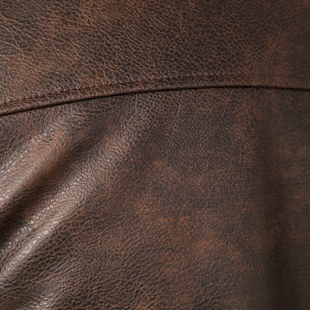 Blouson simili cuir vert kaki homme