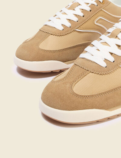 Sneakers marron clair femme