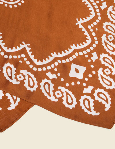 Foulard marron clair femme