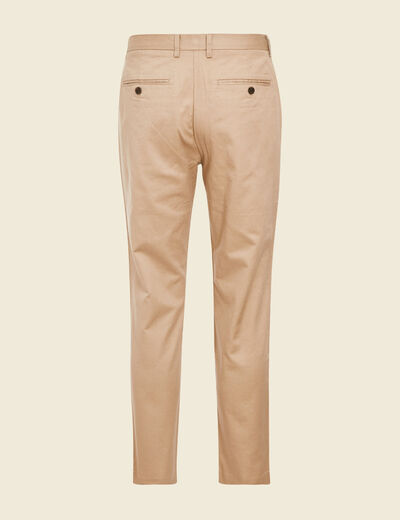 Pantalon chino cropped beige homme
