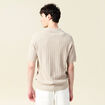 Polo manches courtes beige homme