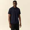 Polo manches courtes bleu marine homme