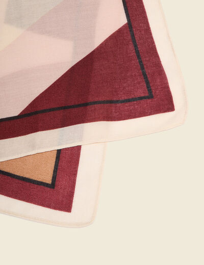 Foulard bordeaux femme