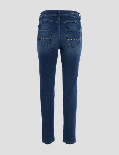Jeans regular 7/8ème denim brut femme