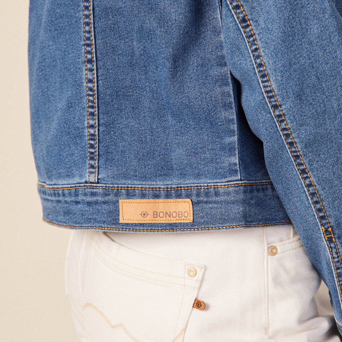 Veste en jean éco-responsable denim stone femme