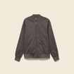 Blouson zipp&eacute; col teddy vert fonc&eacute; homme