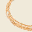 Collier multirangs couleur or femme