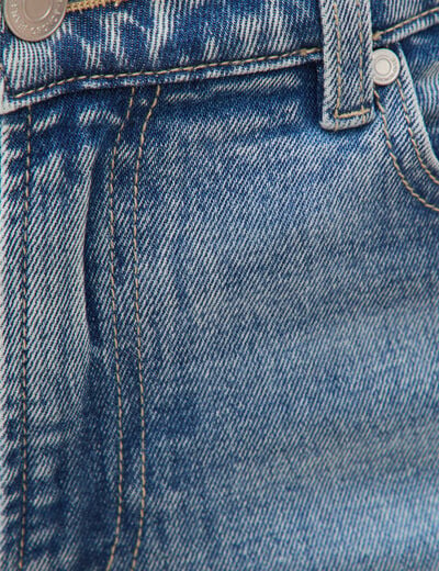 Jeans straight taille standard bleu femme