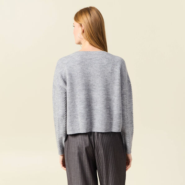 pull manches longues gris clair femme Pull manches longues gris clair femme