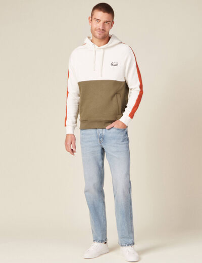Sweat éco-responsable taupe homme
