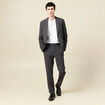 Pantalon slim cigarette gris fonc&eacute; homme