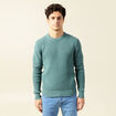 Pull éco-responsable vert foncé homme