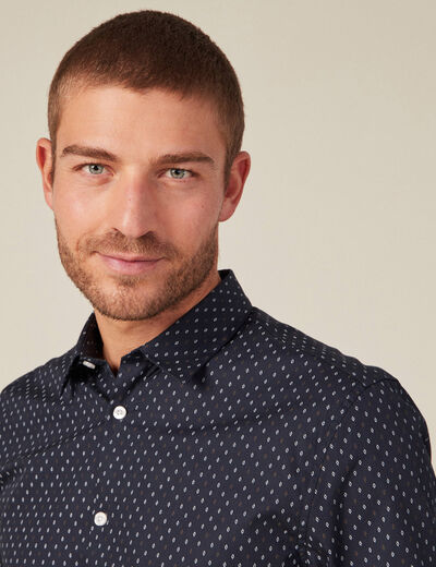 Chemise bleu marine homme