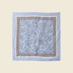 Foulard satin&eacute; bleu ciel femme