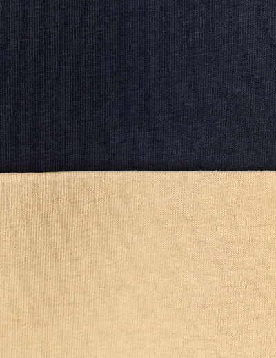 Sweat à capuche 1 poche bleu marine homme