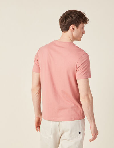 T-shirt manches courtes rose homme
