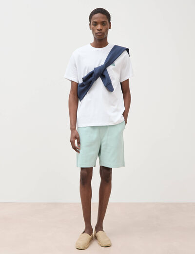 T-shirt en coton ecru homme